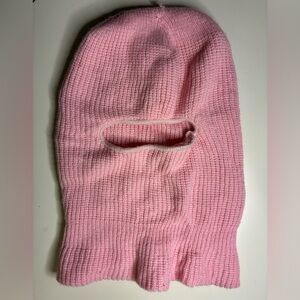 Pink Knit Balaclava